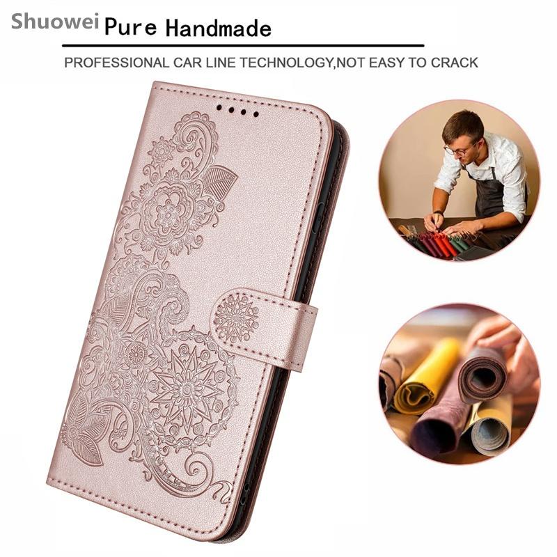 For Samsung Galaxy A11 M11 A12 M12 F12 A13 M13 A14 A15 A16 F16 A17 4G 5G Phone Case Card SlotLeather Flip Wallet Cover