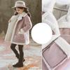 Children's Woolen Coat 2023 Winter Girls Fashion Woolen Coat