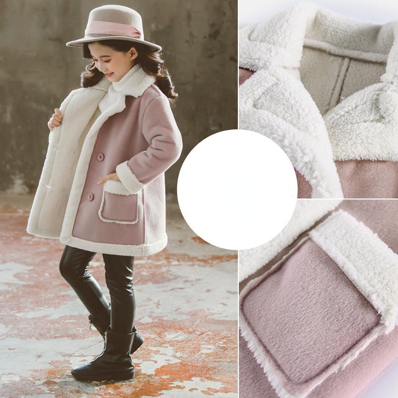 Children's Woolen Coat 2023 Winter Girls Fashion Woolen Coat