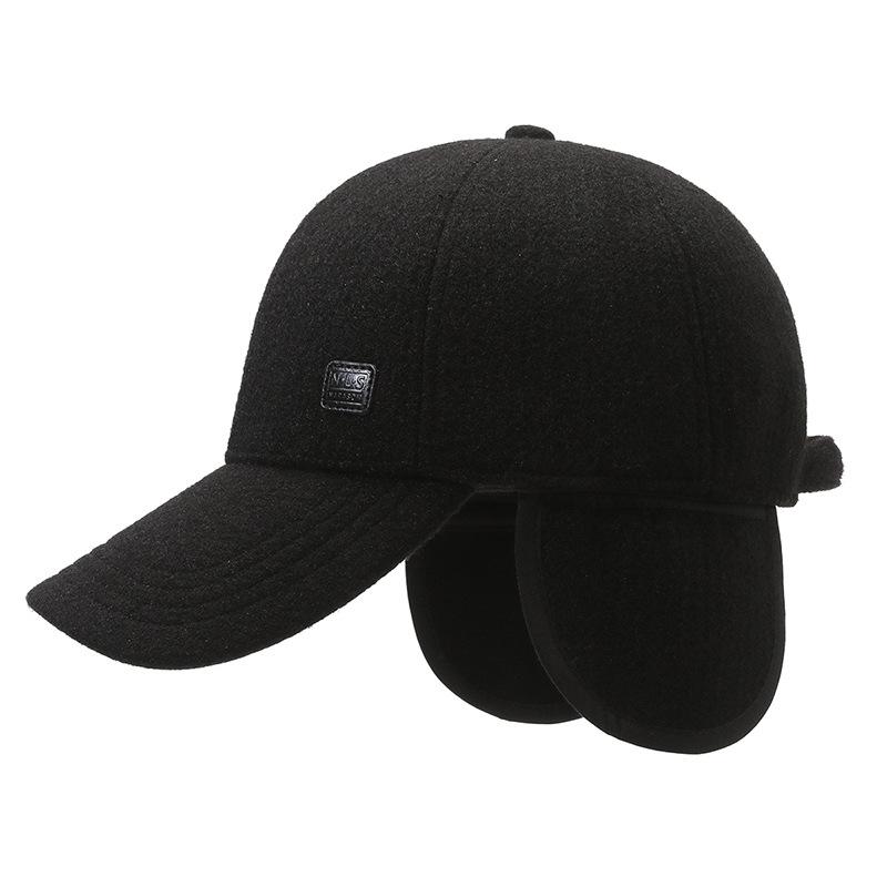 Middle-Aged Men'S Baseball Cap Warm Ear Protection Cap In The Elderly Old Man Outdoor Cold Sports Hat