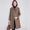 Fengmao Women's Double-Sided 100% Wool Mid-Length Coat