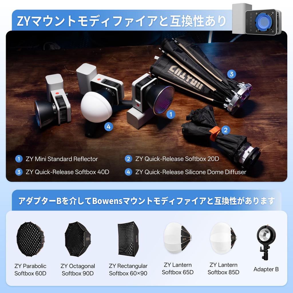 Flagship ZHIYUN CINEPEER CX50 RGB LED Video APP 4500mAh 50W Mini Photography Lightweight and COB Continuous Suitable for LED Studio and Video