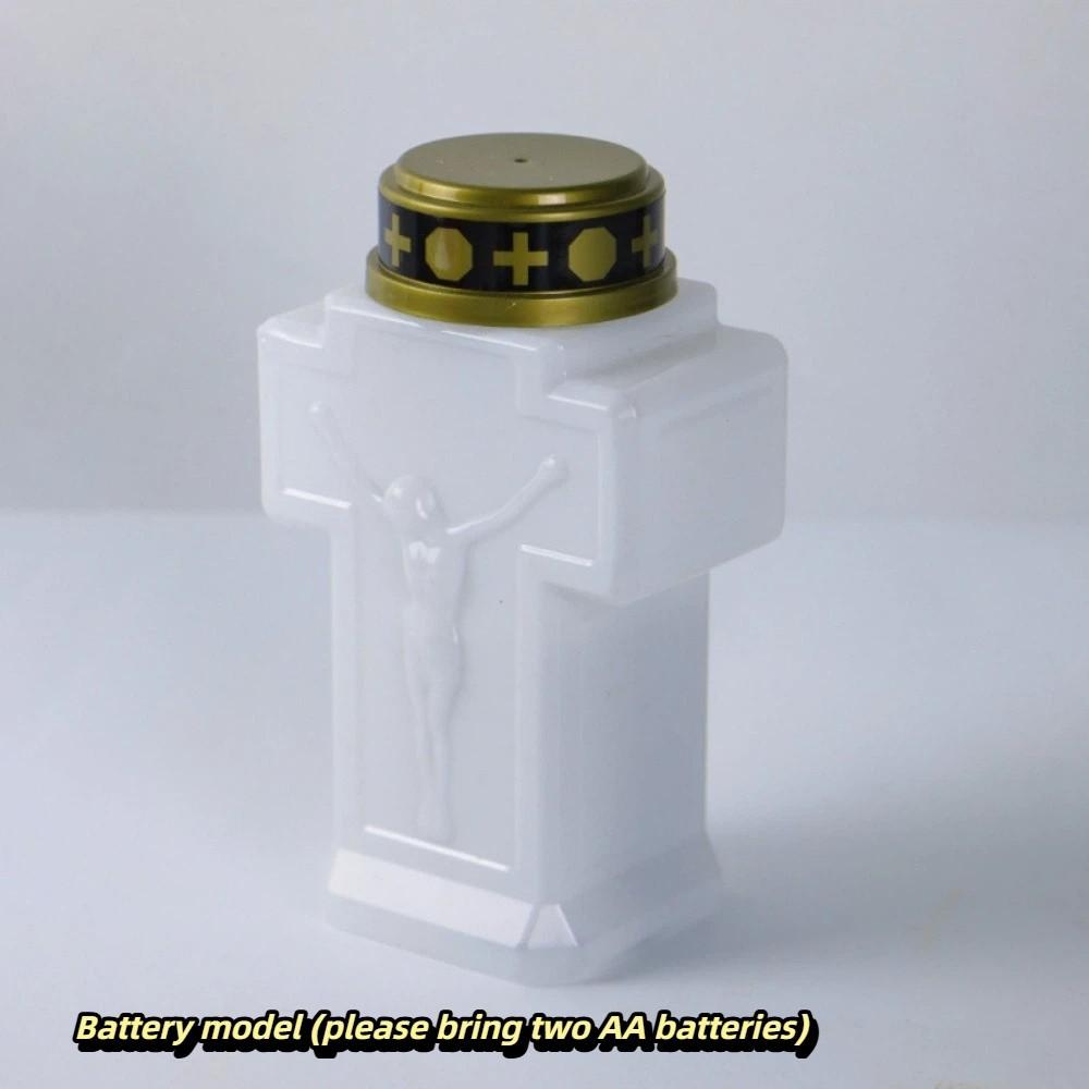 Flameless Memorial Grave Light AA Battery Powered DIY Assembly Kit Flameless Prayer Lamp Yard