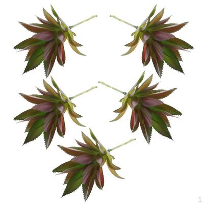 5 stück Künstliche Blumen Sukkulenten Pflanzen Agave Gras