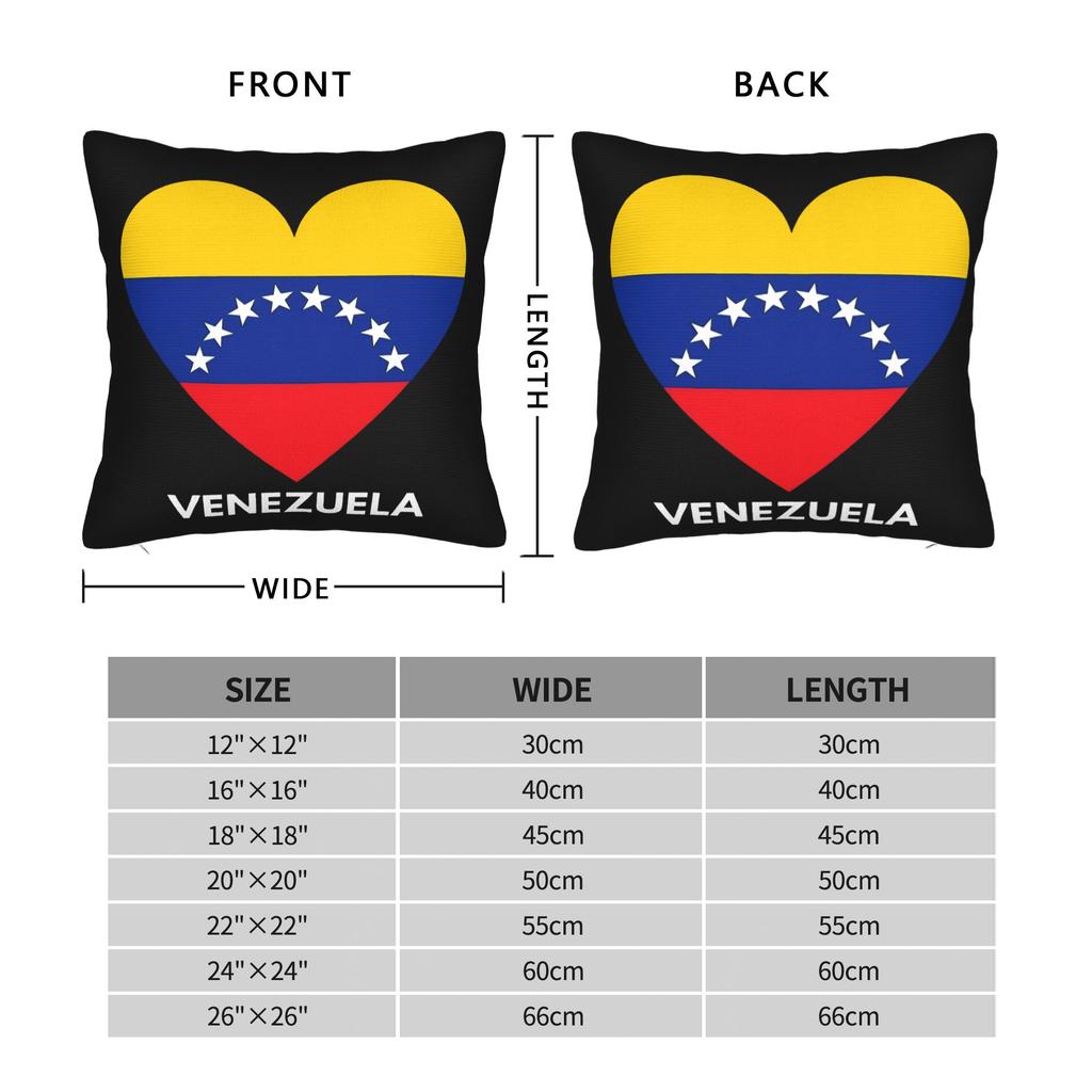 Venezuela Flag Pillow Case  Comfy Pillow Cover Retro Trendy Pillowcases For Sofa Home Decoration