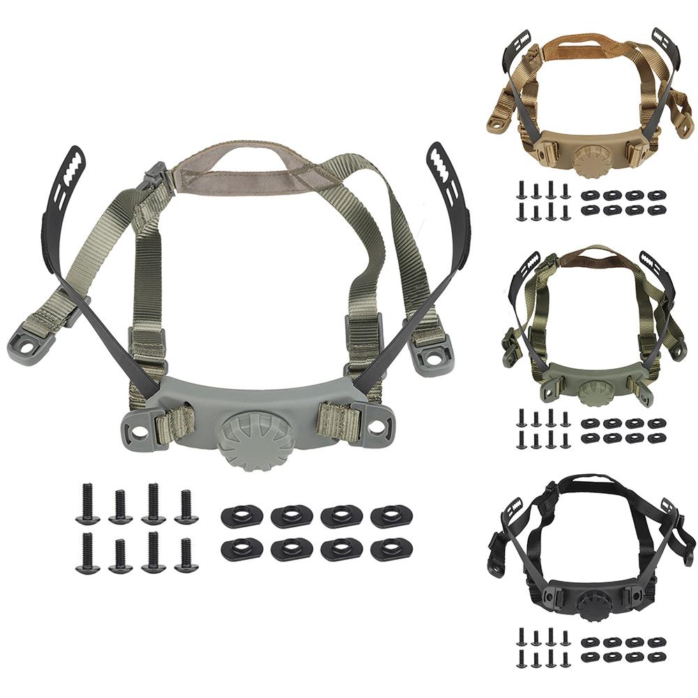 Helm-Innensystem mit Drehrad, Kinnriemen-kompatibel für FAST-Helme HL-31/HL-32, Verstellbarer Kopf, Schlossriemen, Schnelle SF CS Zubehör