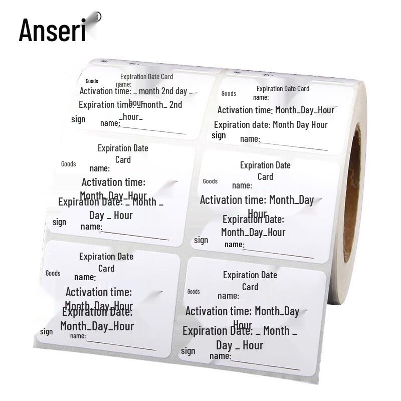 Food Quality Assurance Date Label Sticker