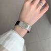 Fashionable Avant-garde Style Minimalist Women's Watches High-end Silver Gray Stainless Steel Bracelet Quartz Women's Watch Gift