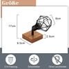 Spot de plafond - NETTLIFE - 1 ampoule E14 - métal &amp; bois - orientable 350° - noir
