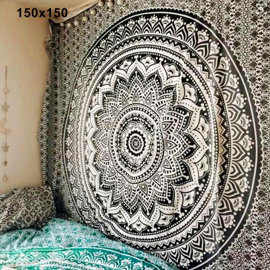 Mandala Bohemian Yoga Mat Plážový ručník Šátek Deka Indiánská závěsná tapiserie