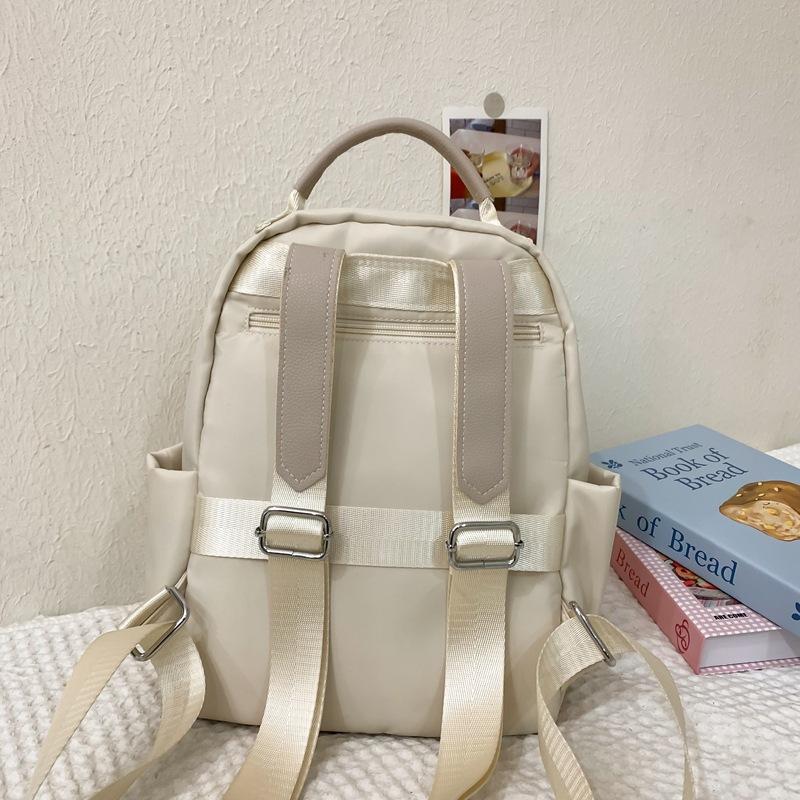 School Bag High Value Ins Style Simple Leisure Travel Light Backpack Korean Version Versatile School Bag College Student Sweet Backpack
