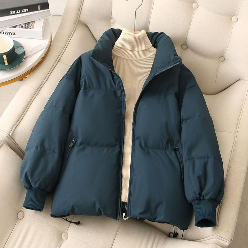 Cappotto Invernale Corto da Donna, Abbigliamento a Panino Stile Coreano con Imbottitura Spessa in Cotone, Capospalla alla Moda