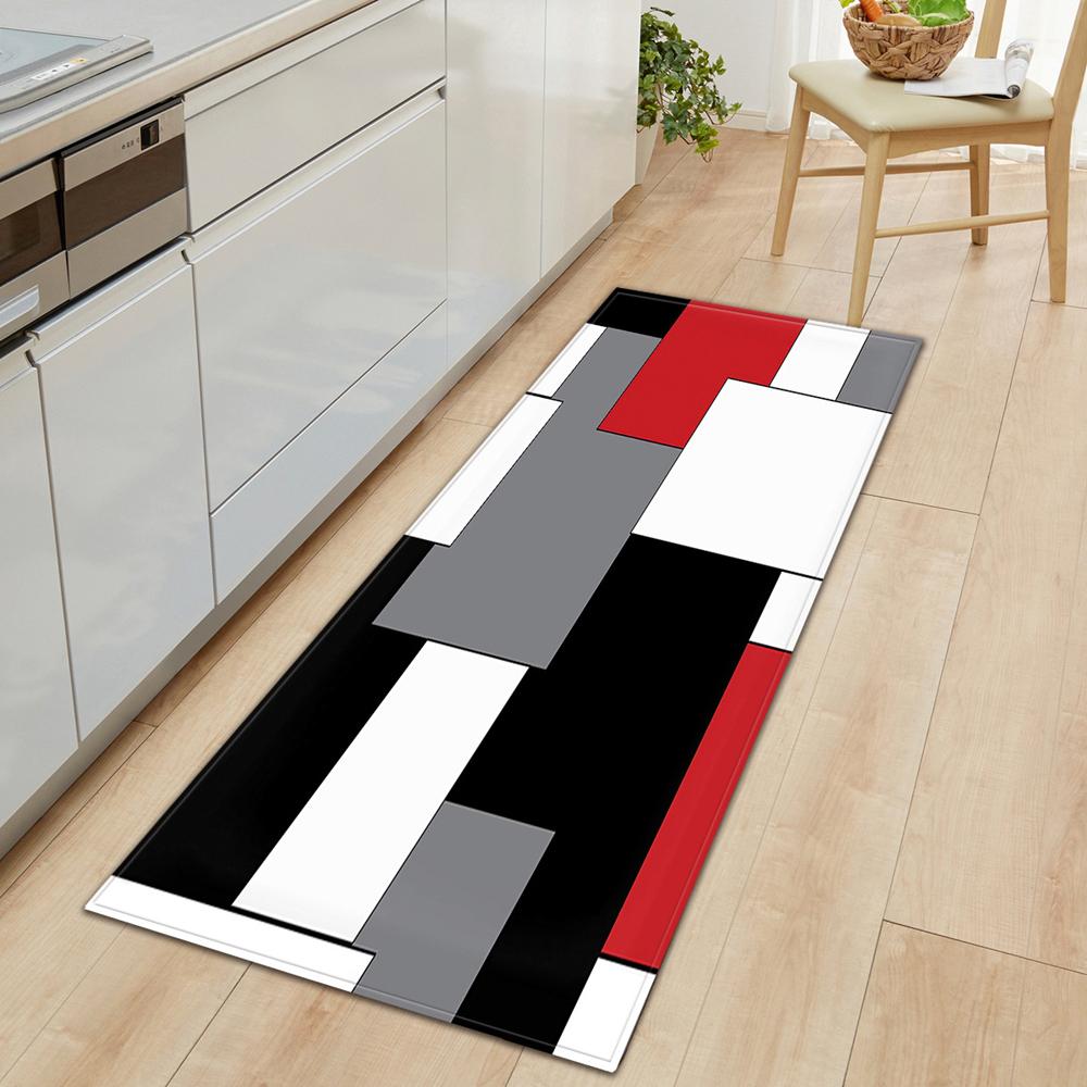 Home Floor Decoration Living Room Bathroom Non-slip Carpet Modern Kitchen Floor Mat Bedroom Entrance Door Mat Pattern