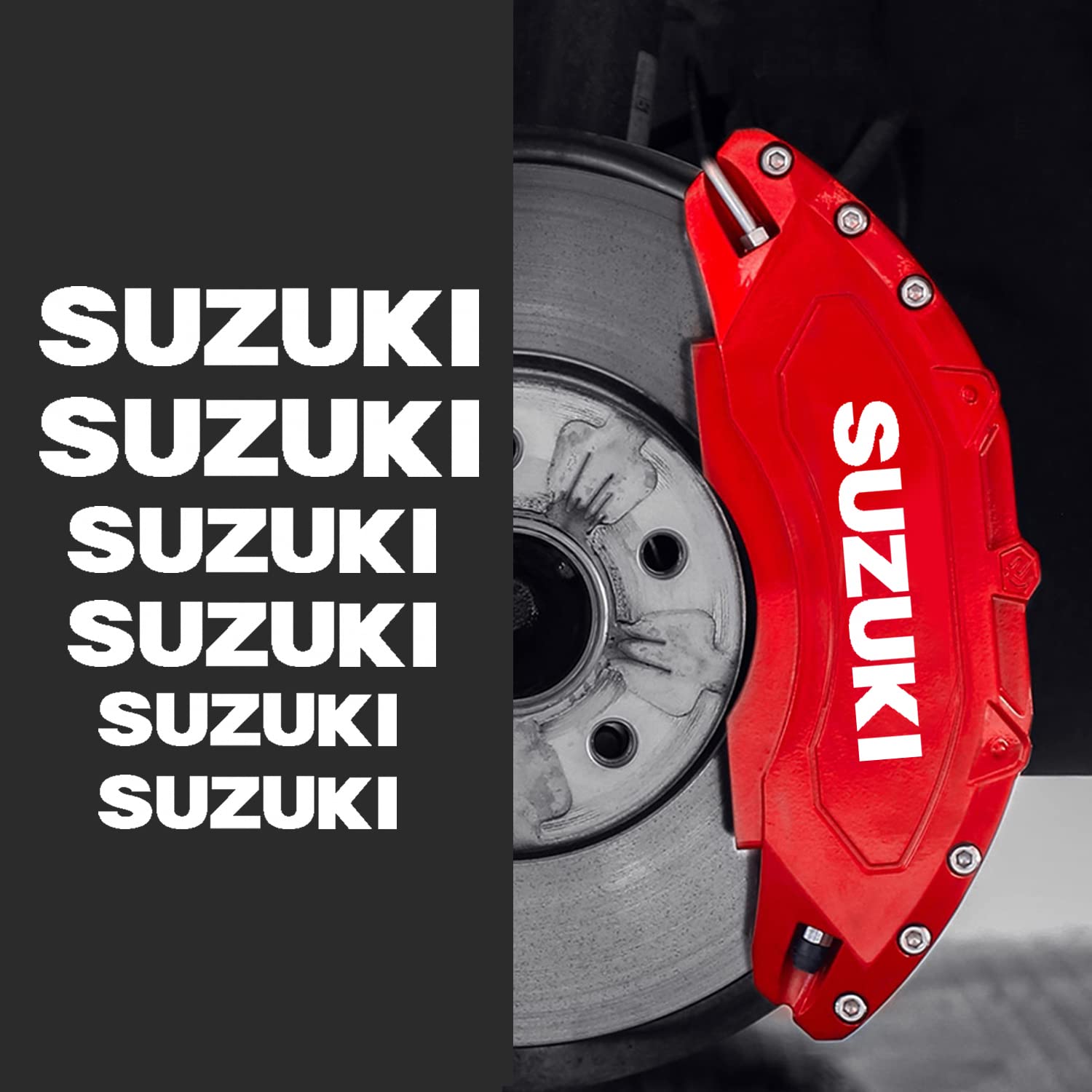

Brake Caliper Sticker for Suzuki White S-,U-ZU-KI белый