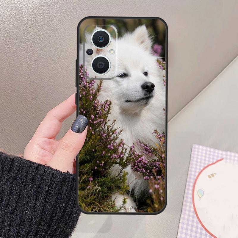 Japanese Spitz Dog Funda For OPPO Reno 12 14 13 11 10 Pro 11F 12F 13F 14F 7 8 Lite OPPO Find X6 X5 X8 X9 Pro Case