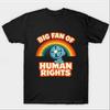 Unisex Big Fan Of Huunisex Rights Graphic Tshirt Rainbow Fan Print Casual Short Sleeve Funny Humor Streetwear Tee Unisex Unisex Gift