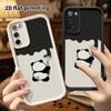 Phone Case: 2D Flat Samsung Galaxy A34 A35 M05 M06 S20 S22 S21 FE Plus 5G, Cute Panda, Perfect Christmas and Halloween Holiday Gift
