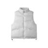 Apostrophe Comma Glossy Angle Pocket Padded Vest (Dark Grey)