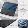 Samsung Tab A9 Plus Rotating Case with Backlit Keyboard & S9 Pen Slot