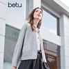 Betu Women's Spring Stand-Collar Casual Short Jacket