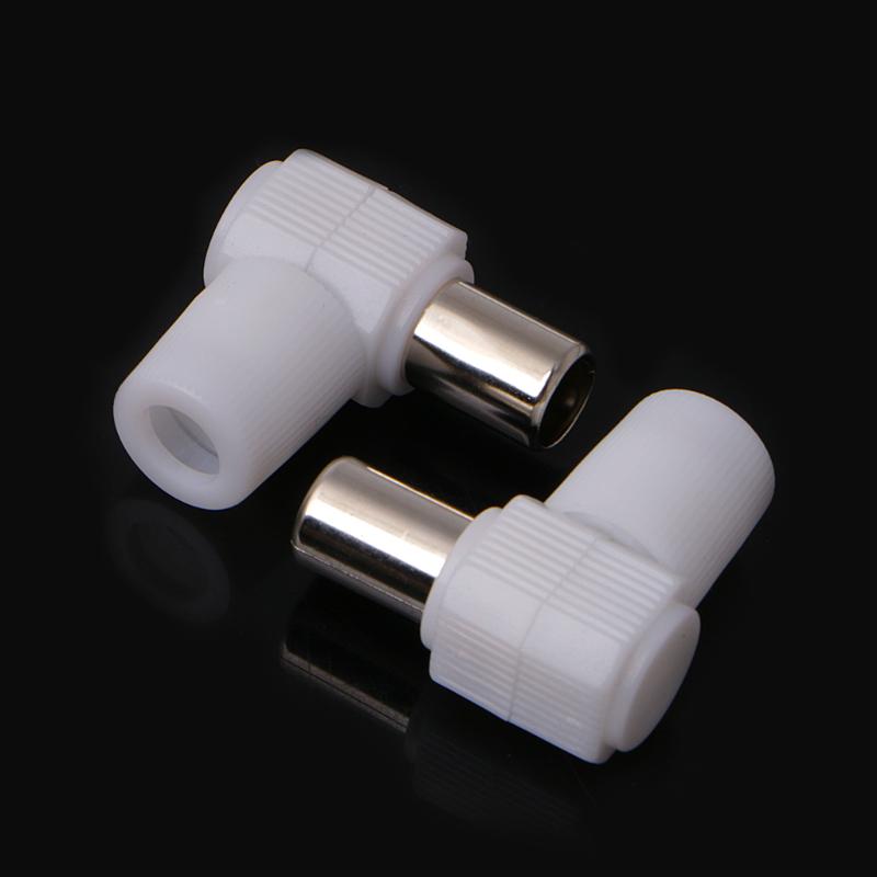 electrosmart Male Coax Plug to Male Coax Plug TV Aerial Cable with 90 electrosmart Male Coax Plug to Male Coax Plug TV Aerial Cable with 90