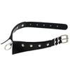 European & American Punk Gothic Leather Collar Necklace with Simple Fashion Ring
