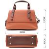 Elegant Bag for Women with a Short Handle Made of Genuine Leather Vintage 22669 Red