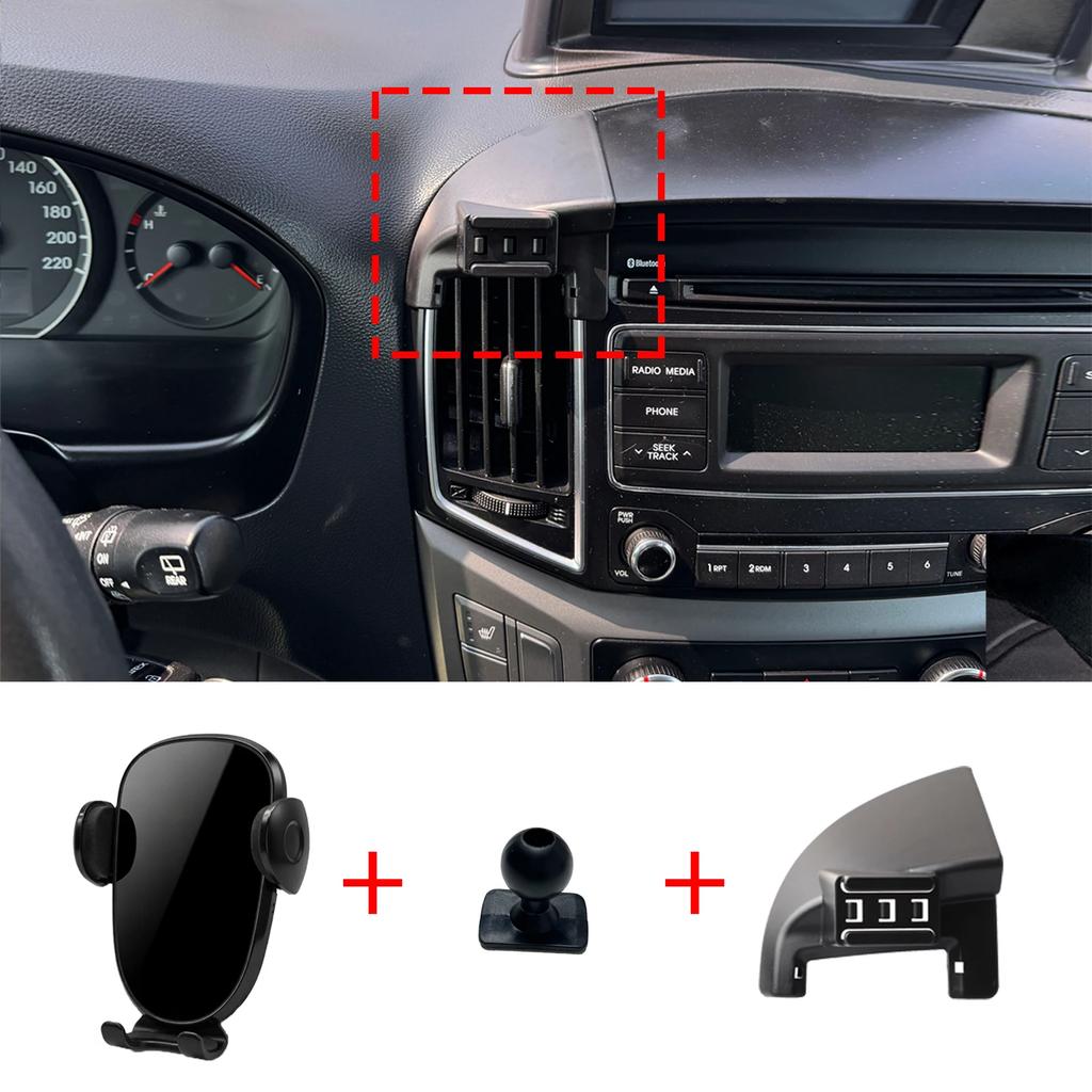 Support de téléphone pour tableau de bord, sur mesure, sans perçage, pour Hyundai Grand Starex / H1 LHD 2013-2018 2019 2020, accessoire de voiture
