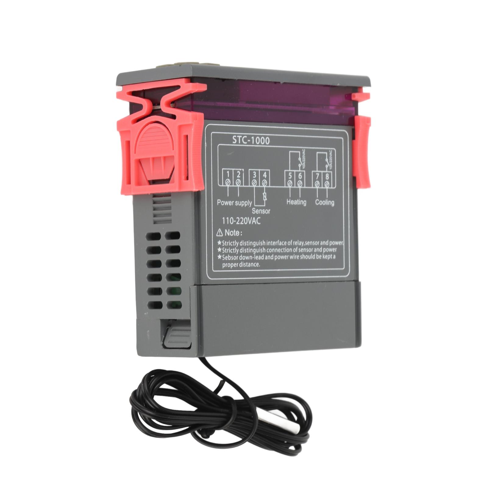 Digital Temperature Controller Temp Sensor Electric Thermostat Control 110‑220V