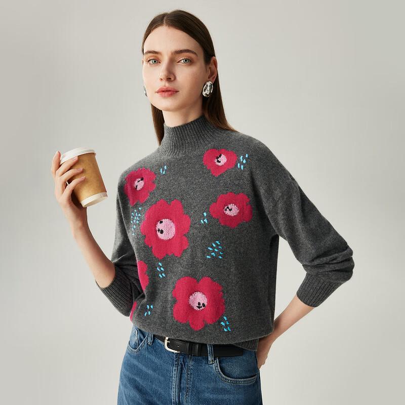 Women's High-Neck 100% Cashmere Sweater