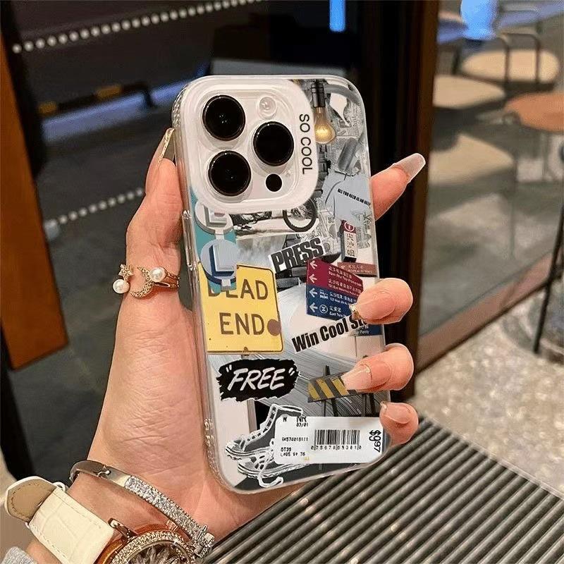 

Vintage Trendy Apple Case for iPhone 14 Pro, 15, 16 Pro Max, 17 Air iPhone 13 Promax