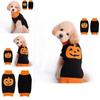 Halloween Small Dog Clothes Pet Sweater Warm Pumpkin Coat For Cute Puppies