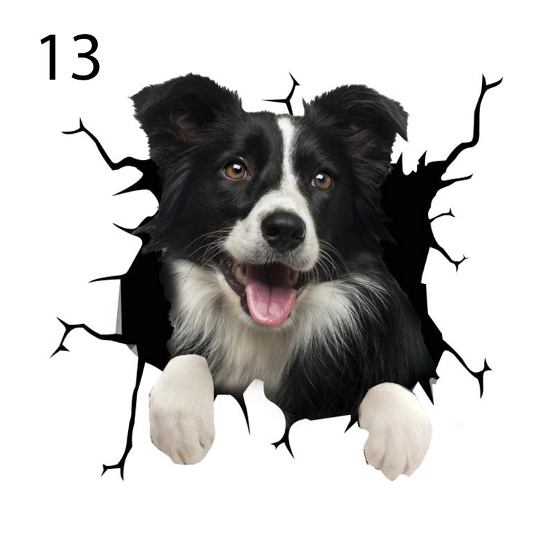 

18 стилів, клейка наклейка на скло, наклейка на вікно, смішна собака, автомобільна наклейка, електростатичний декор 13