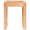 Tabouret de salle de bain 40x30x46 cm Bois massif de noyer
