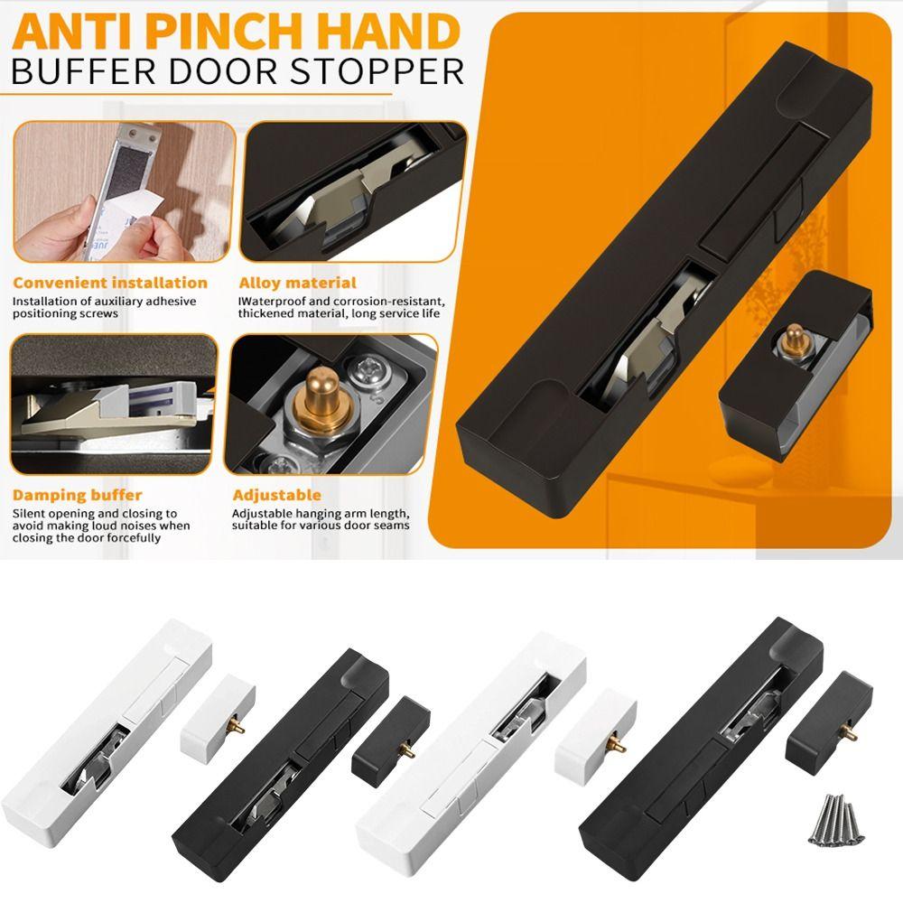 Adjustable Door Closer Mute Buffer Automatic Door Closer Invisible Installation Thicken Damper Buffer Residential Screen