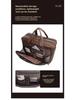 Jiameida Retro Leather Men's 17-Inch Briefcase and Handbag