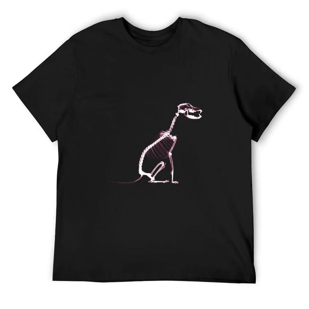 Black Dog X-Ray Skeleton T-Shirt Croswit Shirt Man Basketball Graphic Tees Shirts Graphic Mens Graphic T-shirts Anime
