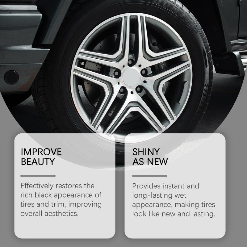 Car Tire Shine Spray Vehicle Wheels Care Spray Multifunctional Vehicle Wheels Nourishing Solution Automotive Wheel Cleaner Spray