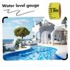 ROMISBABA Water Level Scale, Water Level Sticker, Water Level Tape, Pool Water Level, Construction Sticker, Water Level Gauge Measuring Tool, Pool Wat