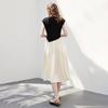 Chuyu French Style Color Block Midi Dress