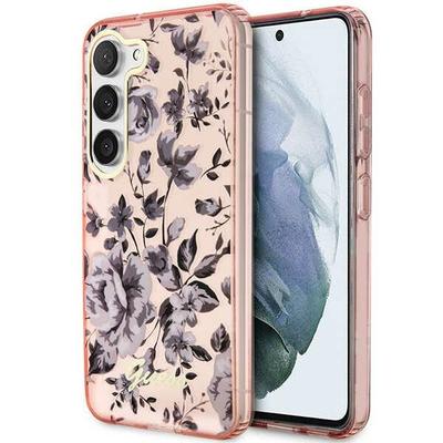 Etui do Samsung Galaxy S23 Plus Guess Kolekcja Kwiatowa Różowe