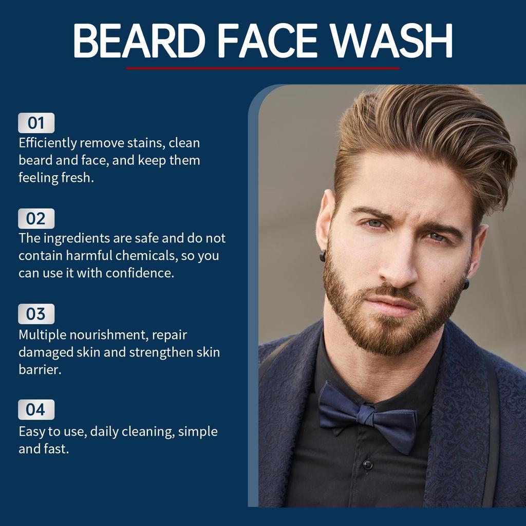 Beard Face Wash ,Beard Shampoo , Men's Beard Cleansing , Designed To Promote Healthy Beard Growth And Help Improve Beard Quality.