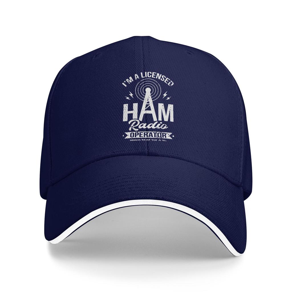 Amateur Ham Radio Baseball Cap  Trendy Female Male Trucker Hat Sun Visor Design Tennis Skate Baseball Caps Birthday Present