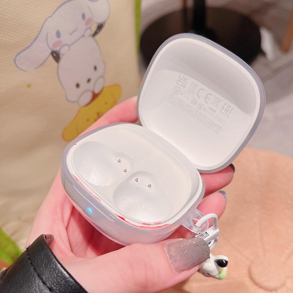 For Redmi Buds 6 Play Case 3D Cherry Butterfly Earphone Soft Cover Redmi Buds 6play Headphones Box Fundas With Keychain