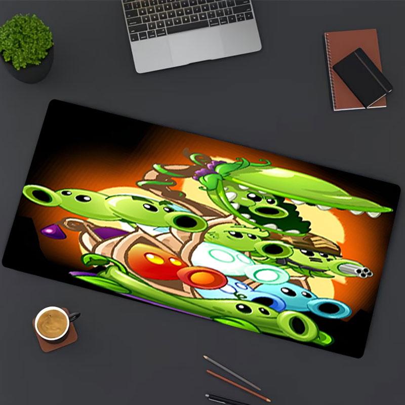 Pflanzen vs. Zombies Print Mauspade, für Tastaturablage Laptop PC Matte für Büro Heimgebrauch, Schreibtischdekoration, Perfektes Geburtstagsgeschenk für Gamer
