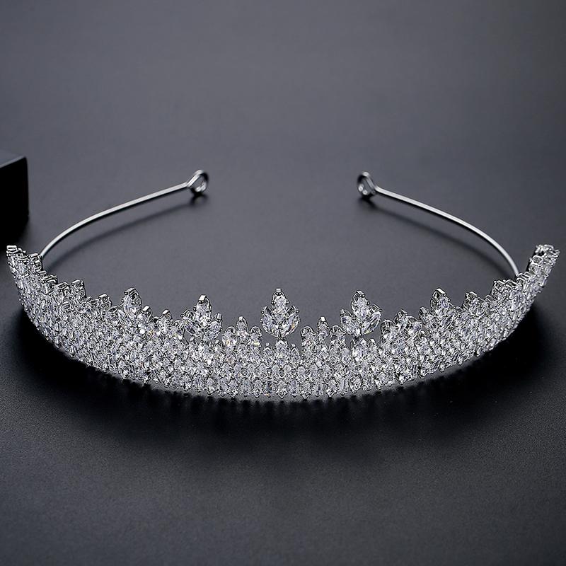 LUOTEEMI Bridal Hair Jewelry Hairband Woman Accessories Wedding Party Korean Style Luxury Flower Crown Tiara