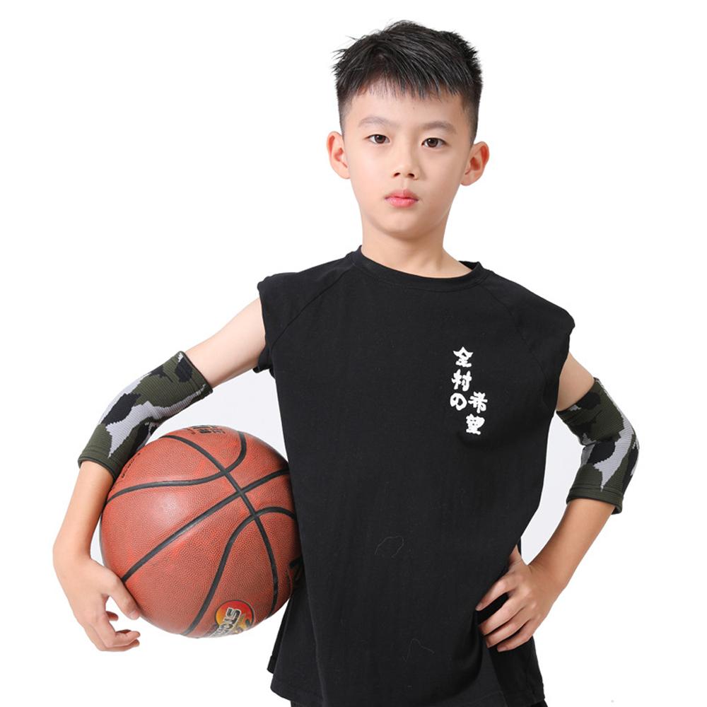 1 Pair Kids Elbow Knee Brace Children Patella Pad Support Breathable Flexible Elastic Knee Protector Compression Knee Sleeves