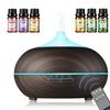 Ultrasonic Aromatherapy Diffuser with 6 Essential Oils, Remote Control, Auto Shut Off & 7 Color LED  Cool Mist Humidifier for La