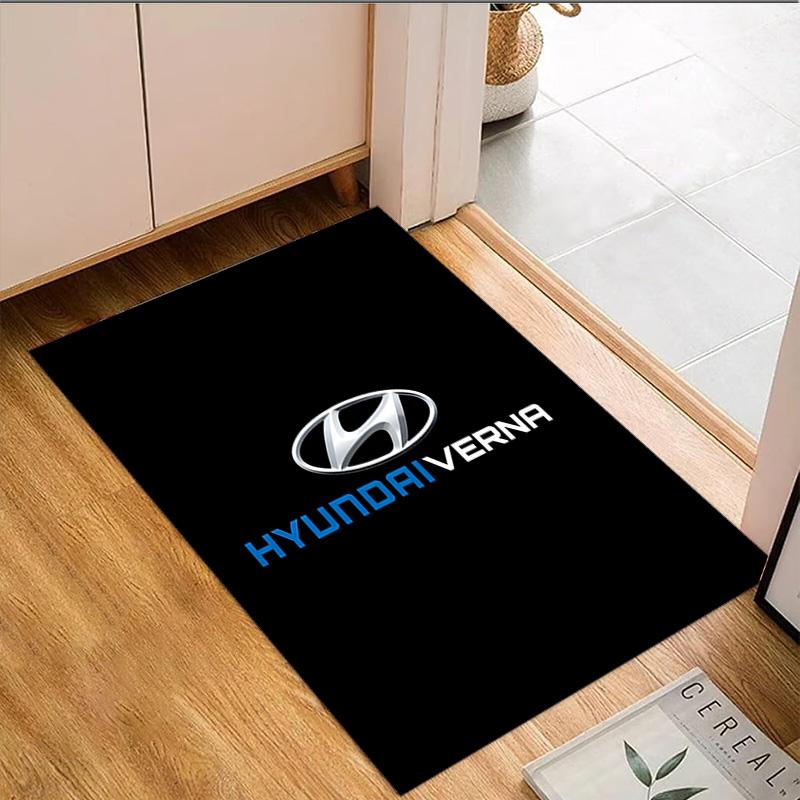 1PC Hyun-dai Motor Carpet Floor mat, Anti-slip mat Chair rug For livingroom,Bedroom, doormat home decor Gift Christmas Gifts