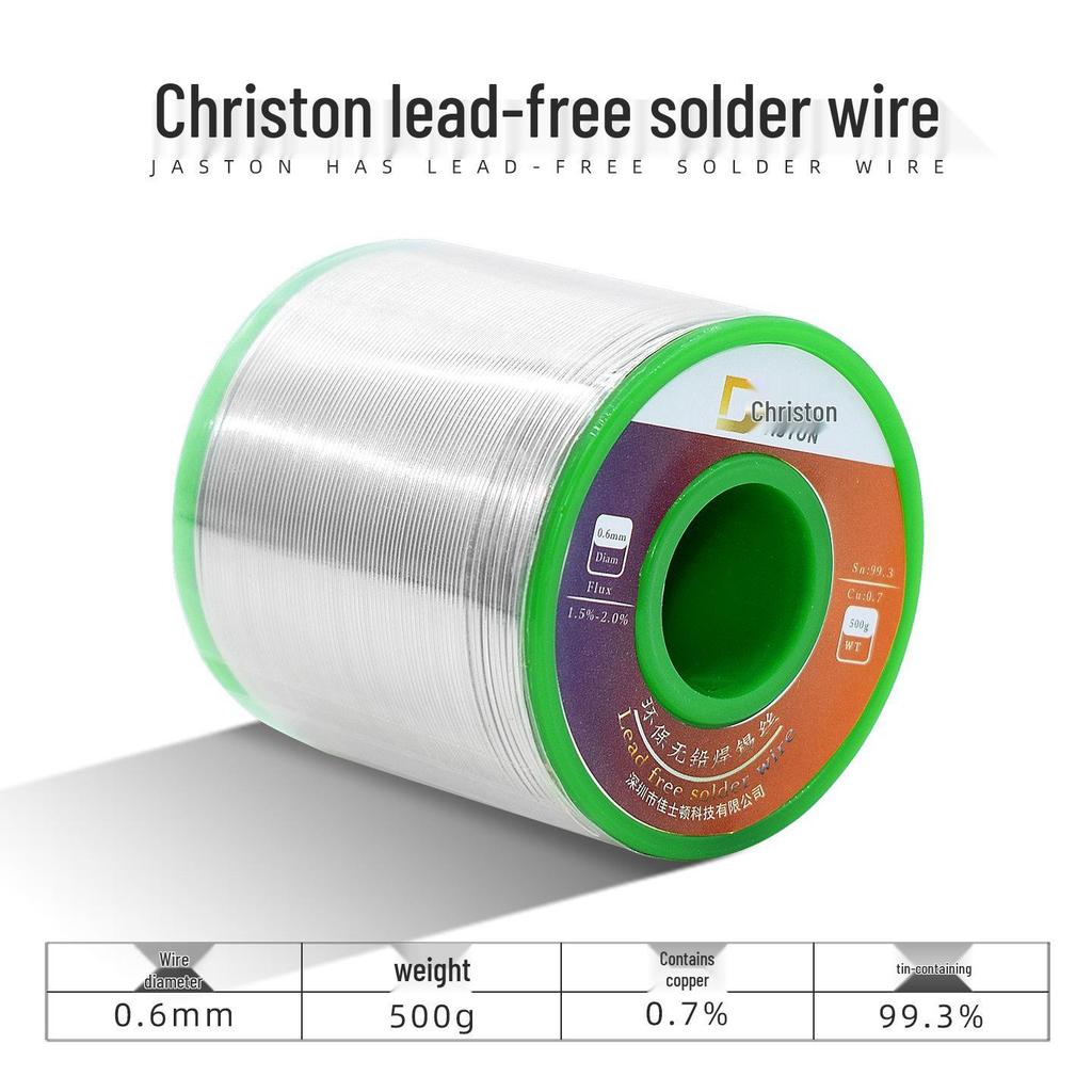 Christon Lead-Free Rosin Core Solder Wire - No-Clean, Easy-to-Use for Soldering Iron and Tin.